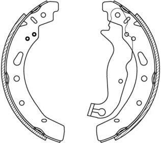 Комлект тормозных накладок OPEN PARTS BSA2257.00