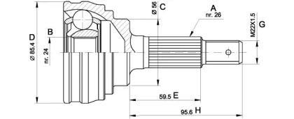 Шарнирный комплект OPEN PARTS CVJ5067.10