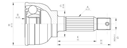 Шарнирный комплект OPEN PARTS CVJ5079.10