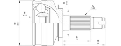 Шарнирный комплект OPEN PARTS CVJ5517.10