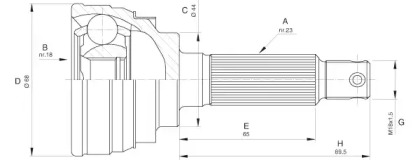 Шарнирный комплект OPEN PARTS CVJ5584.10