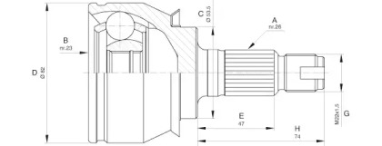 Шарнирный комплект OPEN PARTS CVJ5610.10