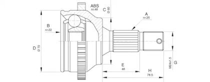 Шарнирный комплект OPEN PARTS CVJ5626.10