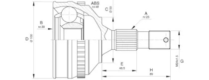 Шарнирный комплект OPEN PARTS CVJ5635.10