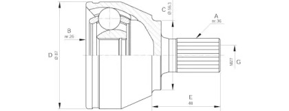 Шарнирный комплект OPEN PARTS CVJ5643.10