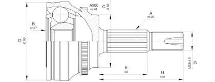 Шарнирный комплект OPEN PARTS CVJ5659.10