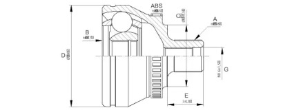 Шарнирный комплект OPEN PARTS CVJ5666.10