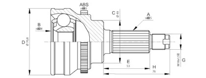 Шарнирный комплект OPEN PARTS CVJ5675.10