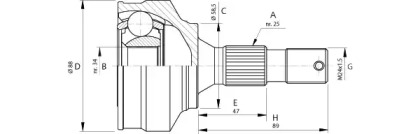 Шарнирный комплект OPEN PARTS CVJ5690.10