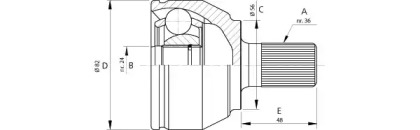 Шарнирный комплект OPEN PARTS CVJ5698.10