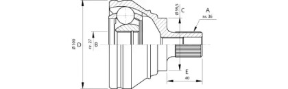 Шарнирный комплект OPEN PARTS CVJ5699.10