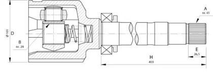 Шарнирный комплект OPEN PARTS CVJ5724.20