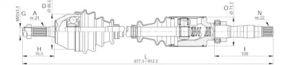 Вал OPEN PARTS DRS6019.00