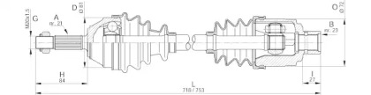 Вал OPEN PARTS DRS6071.00