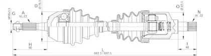 Вал OPEN PARTS DRS6142.00