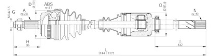 Вал OPEN PARTS DRS6240.00