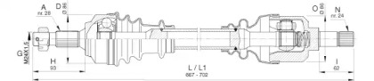 Вал OPEN PARTS DRS6402.00