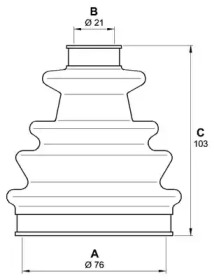 Комплект пыльника OPEN PARTS SJK7011.00