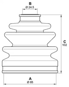 Комплект пыльника OPEN PARTS SJK7024.00