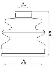 Комплект пыльника OPEN PARTS SJK7101.00