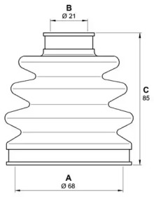 Комплект пыльника OPEN PARTS SJK7143.00