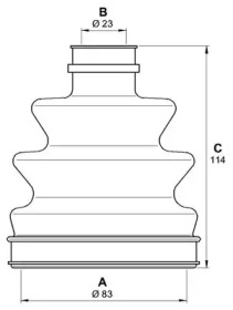 Комплект пыльника OPEN PARTS SJK7192.00