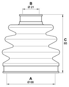 Комплект пыльника OPEN PARTS SJK7204.00