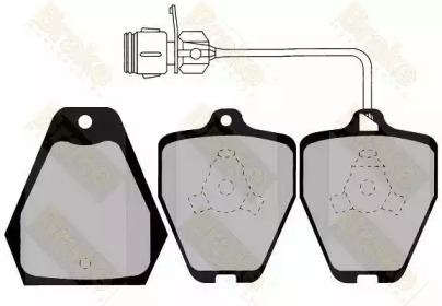 Комплект тормозных колодок Brake ENGINEERING PA1229