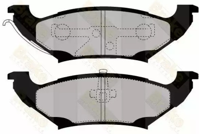 Комплект тормозных колодок Brake ENGINEERING PA1446