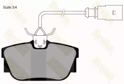 Комплект тормозных колодок Brake ENGINEERING PA1470