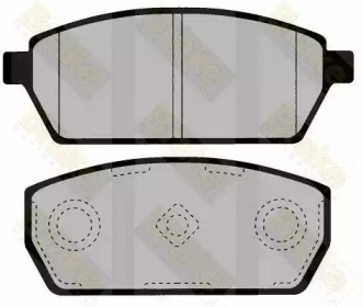 Комплект тормозных колодок Brake ENGINEERING PA1544