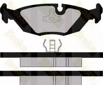 Комплект тормозных колодок Brake ENGINEERING PA393