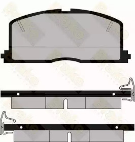 Комплект тормозных колодок Brake ENGINEERING PA411