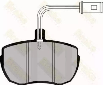 Комплект тормозных колодок Brake ENGINEERING PA422