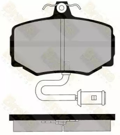 Комплект тормозных колодок Brake ENGINEERING PA483