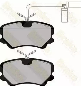 Комплект тормозных колодок Brake ENGINEERING PA489