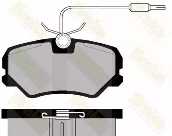 Комплект тормозных колодок Brake ENGINEERING PA493