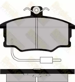 Комплект тормозных колодок Brake ENGINEERING PA498