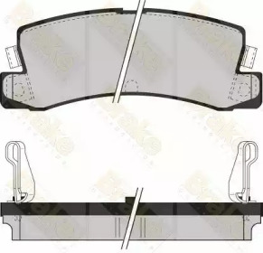 Комплект тормозных колодок Brake ENGINEERING PA534