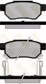 Комплект тормозных колодок Brake ENGINEERING PA545