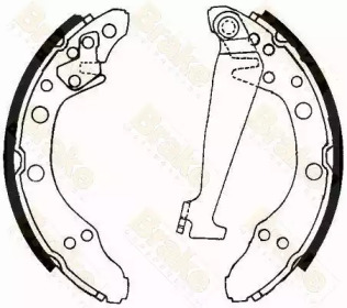 Комлект тормозных накладок Brake ENGINEERING SH1092