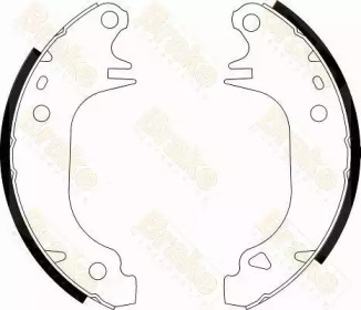 Комлект тормозных накладок Brake ENGINEERING SH1146