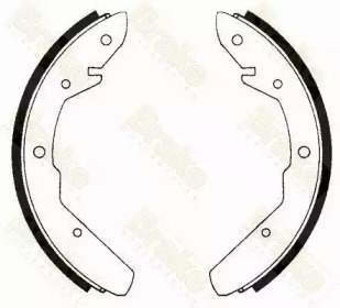 Комлект тормозных накладок Brake ENGINEERING SH1149