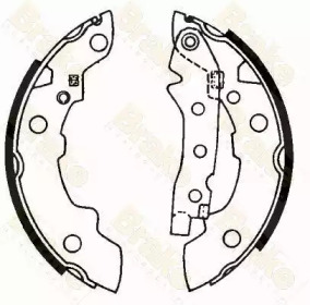 Комлект тормозных накладок Brake ENGINEERING SH1162