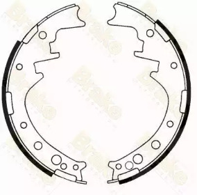 Комлект тормозных накладок Brake ENGINEERING SH1171