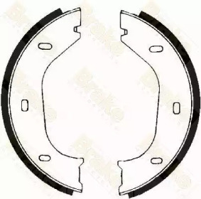 Комлект тормозных накладок Brake ENGINEERING SH1217