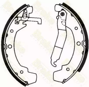 Комлект тормозных накладок Brake ENGINEERING SH1611