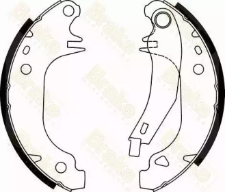 Комлект тормозных накладок Brake ENGINEERING SH1617