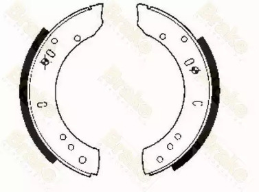 Комлект тормозных накладок Brake ENGINEERING SH2082