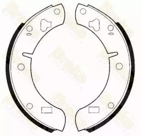 Комлект тормозных накладок Brake ENGINEERING SH2129